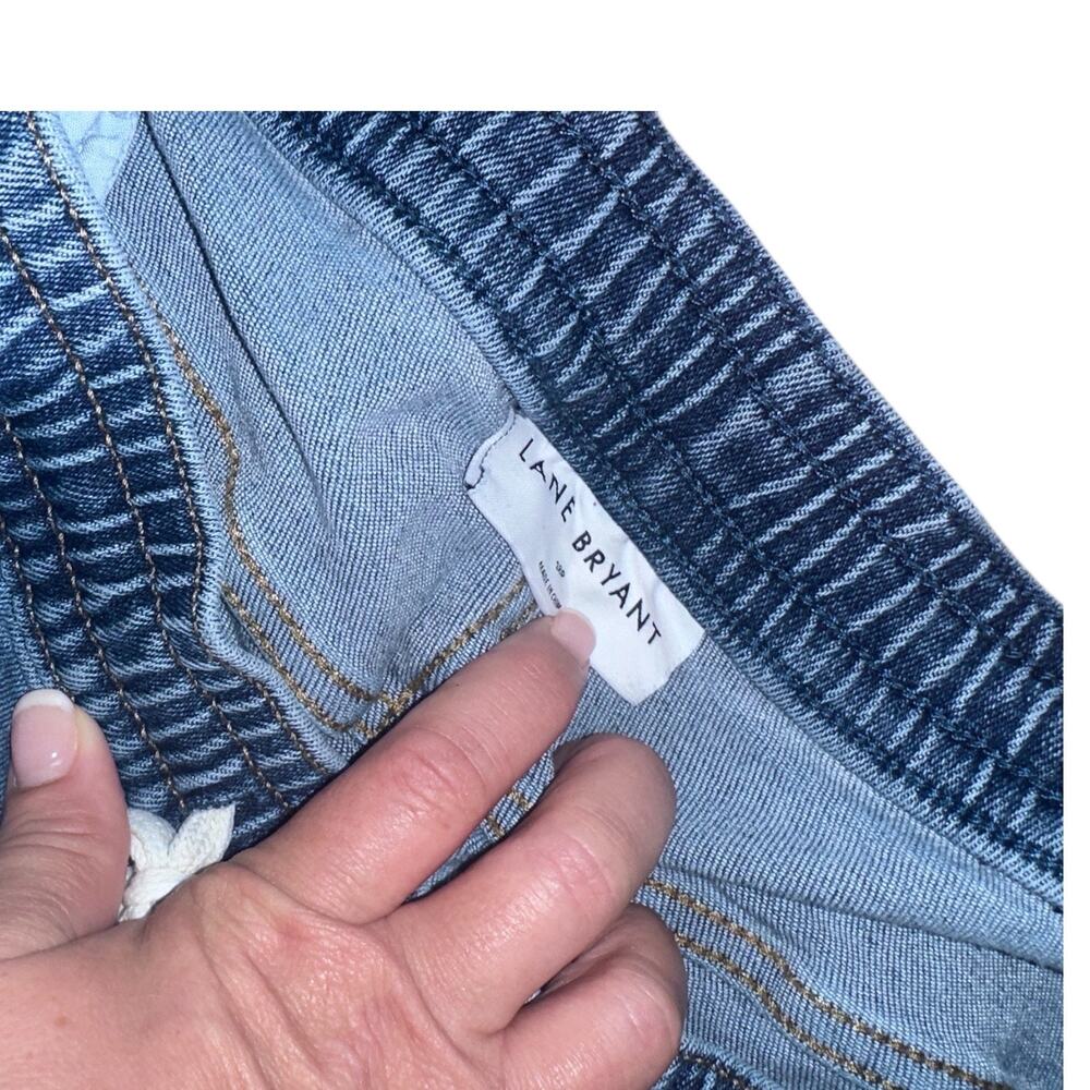 Lane Bryant Elastic Waist Jeans Size 18P Pull-On Denim Stretch Comfort - Picture 3 of 5